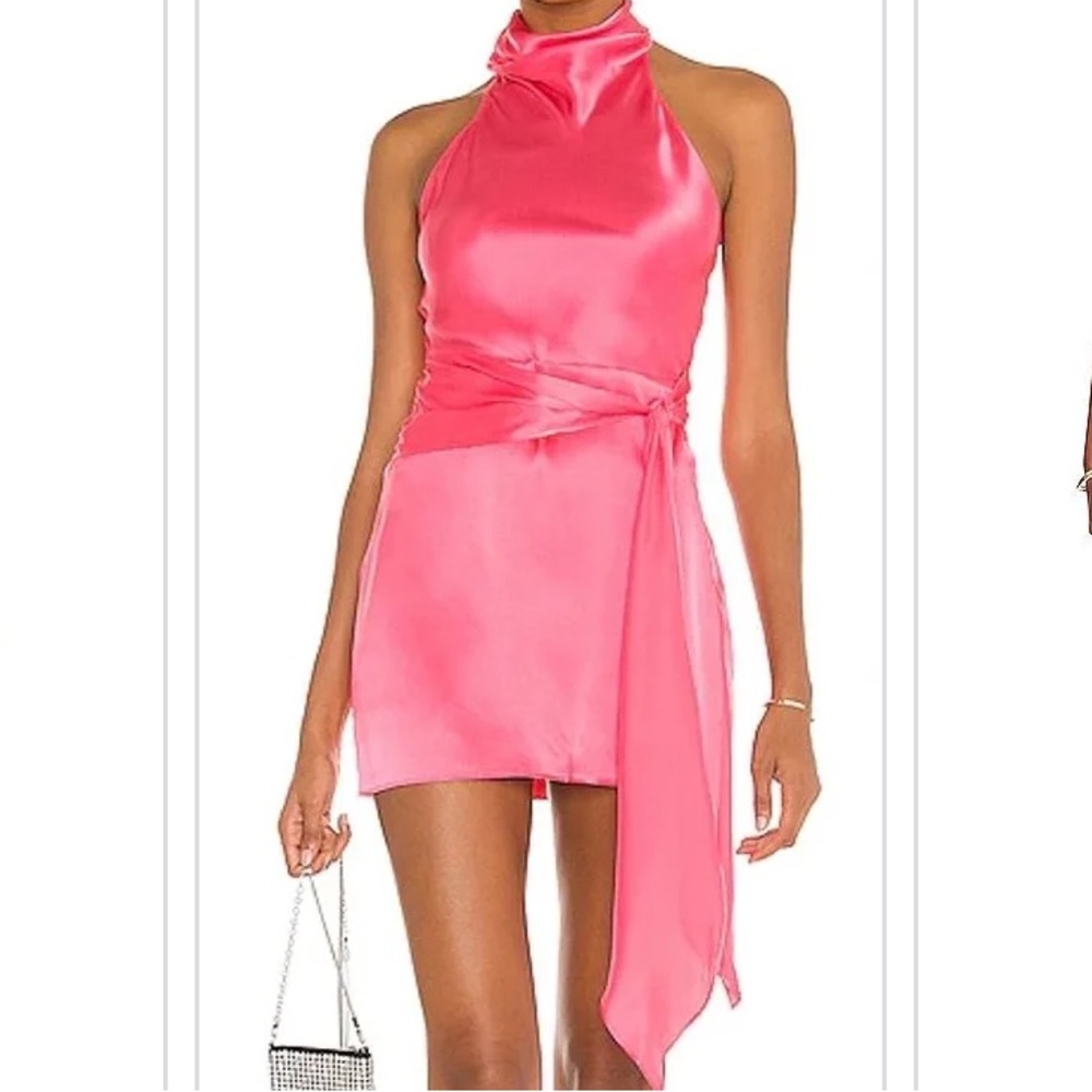 Amanda Uprichard Taffy Pink Mini Dress